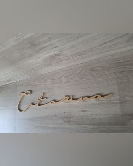 Nome de Parede Personalizado em mdf - Linha Ty - Catarina