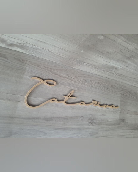 Nome de Parede Personalizado em mdf - Linha Ty - Catarina