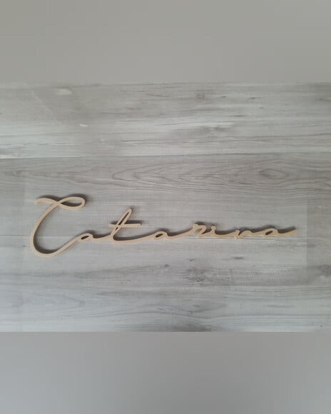 Nome de Parede Personalizado em mdf - Linha Ty - Catarina