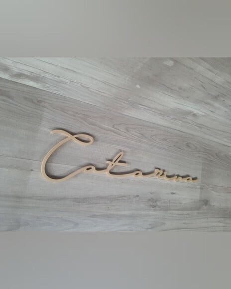 Nome de Parede Personalizado em mdf - Linha Ty - Catarina