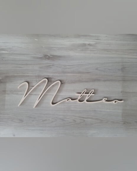 Nome de Parede Personalizado em mdf - Linha Ty - Matteo