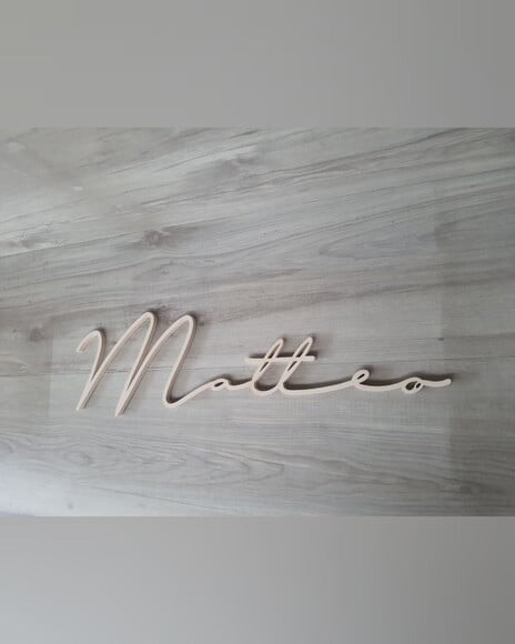 Nome de Parede Personalizado em mdf - Linha Ty - Matteo