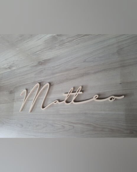 Nome de Parede Personalizado em mdf - Linha Ty - Matteo