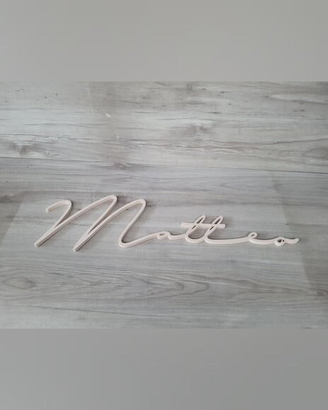 Nome de Parede Personalizado em mdf - Linha Ty - Matteo