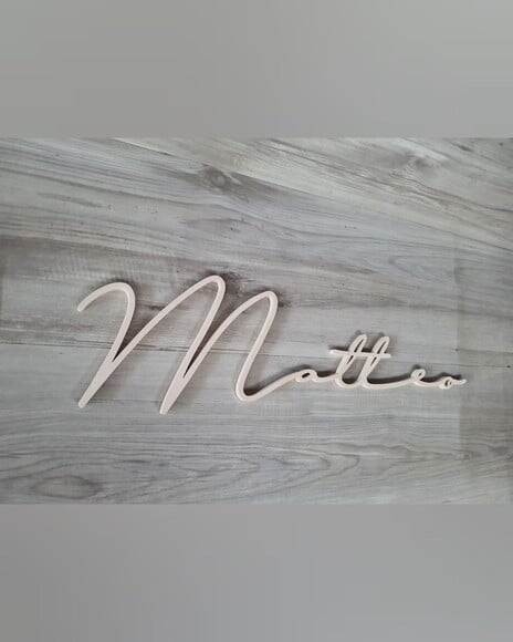 Nome de Parede Personalizado em mdf - Linha Ty - Matteo