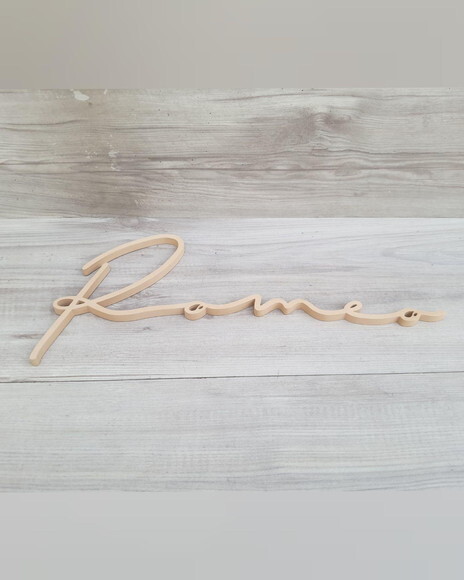 Nome de Parede Personalizado em mdf - Linha Ty - Romeo