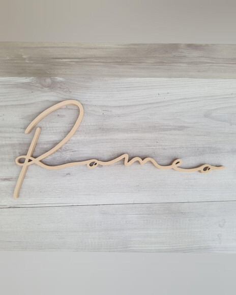 Nome de Parede Personalizado em mdf - Linha Ty - Romeo