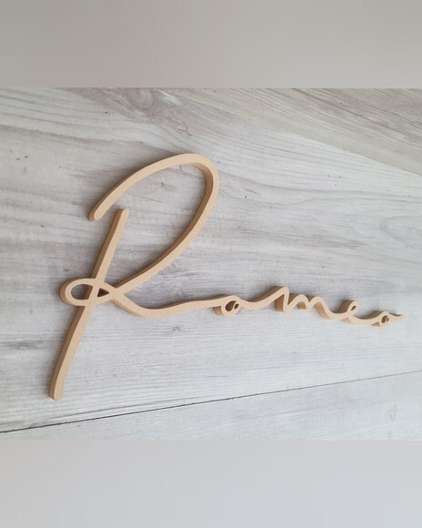 Nome de Parede Personalizado em mdf - Linha Ty - Romeo
