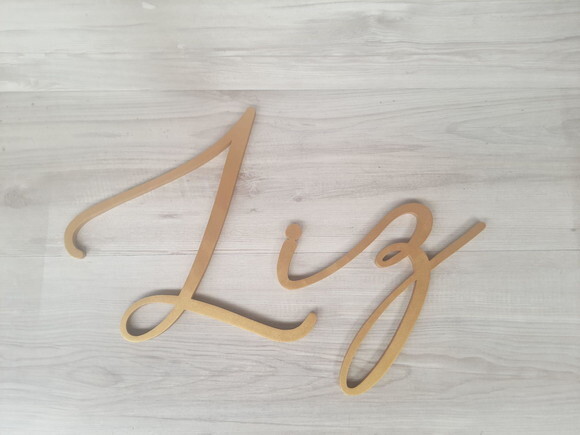 Nome de Parede Personalizado em mdf - Liz