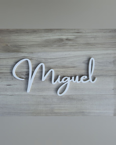 Nome de Parede Personalizado em mdf - Miguel - 18 cm