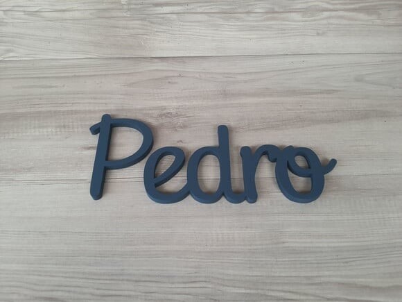 Nome de Parede Personalizado em mdf - Pedro - Linha Ps