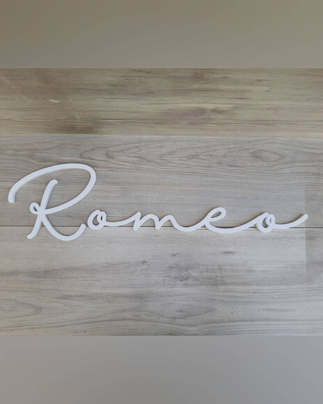 Nome de Parede Personalizado em mdf - Romeo