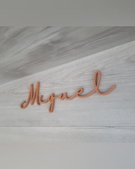 Nome de Parede Personalizado em mdf - Romeo