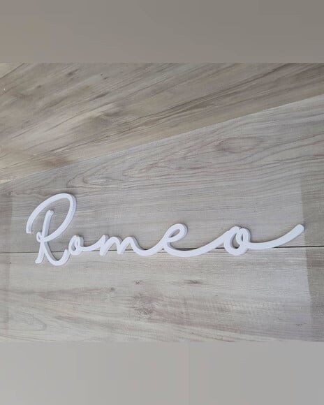 Nome de Parede Personalizado em mdf - Romeo