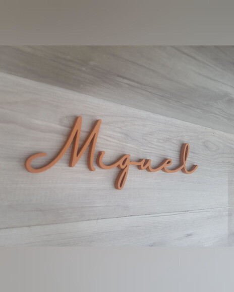 Nome de Parede Personalizado em mdf - Romeo