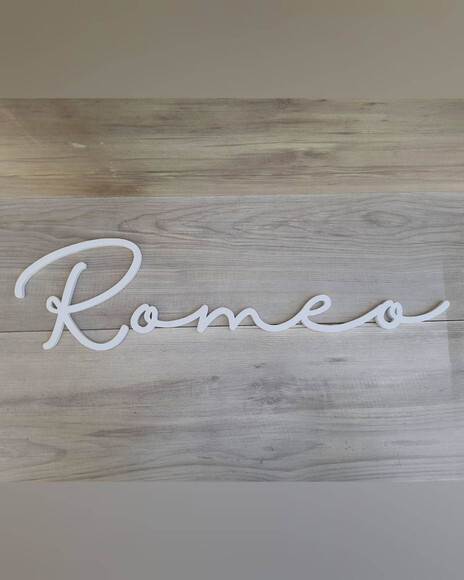 Nome de Parede Personalizado em mdf - Romeo