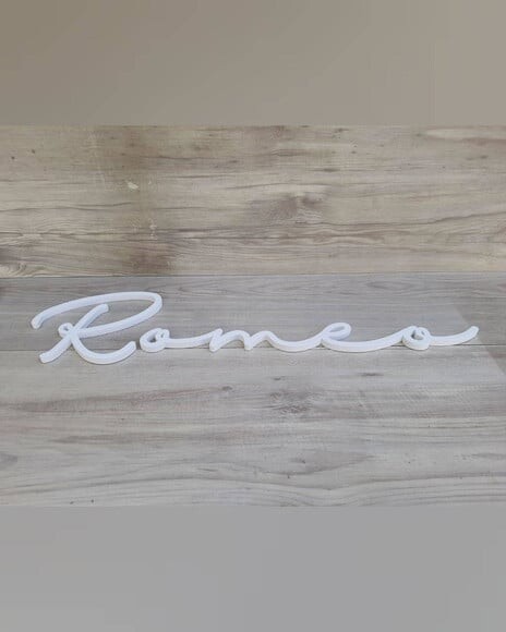 Nome de Parede Personalizado em mdf - Romeo
