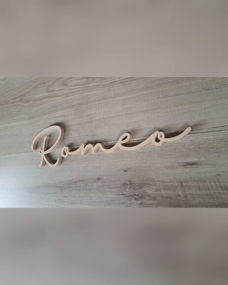 Nome de Parede Personalizado em mdf - Romeo