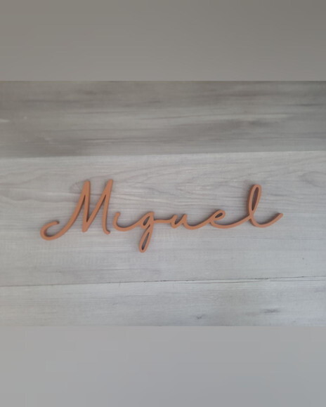 Nome de Parede Personalizado em mdf - Romeo