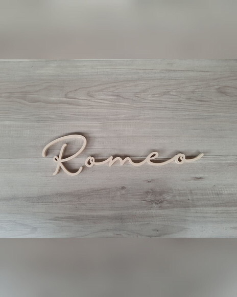 Nome de Parede Personalizado em mdf - Romeo