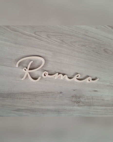 Nome de Parede Personalizado em mdf - Romeo