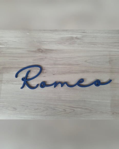 Nome de Parede Personalizado em mdf - Romeo