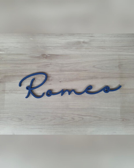 Nome de Parede Personalizado em mdf - Romeo