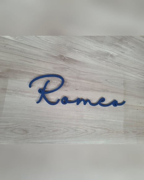 Nome de Parede Personalizado em mdf - Romeo