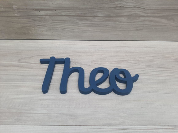 Nome de Parede Personalizado em mdf - Theo - Linha Ps