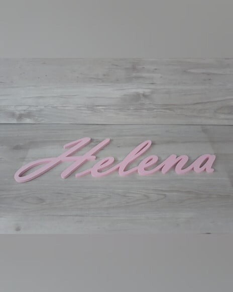 Nome de Parede Personalizado em mdf -linha Nt -helena -20 cm