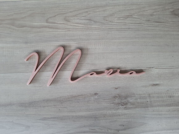 Nome de Parede Personalizado em mdf -linha Ty - Maria