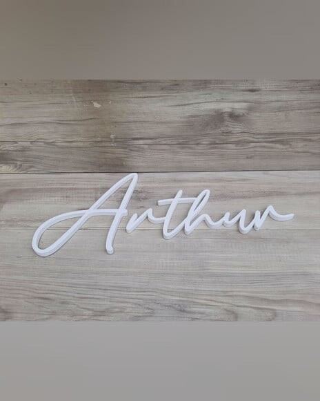 Nome de Parede Personalizado em mdf Linha Bc - Arthur
