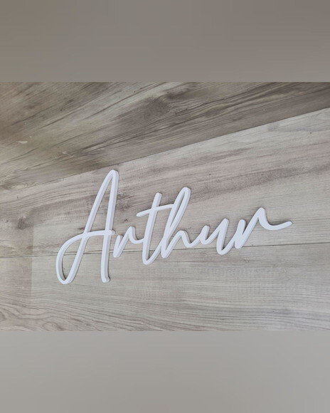 Nome de Parede Personalizado em mdf Linha Bc - Arthur