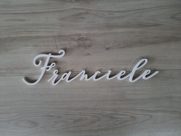 Nome de Parede Personalizado em mdf Linha Bc - Franciele