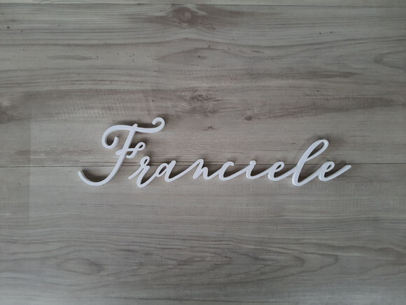 Nome de Parede Personalizado em mdf Linha Bc - Franciele