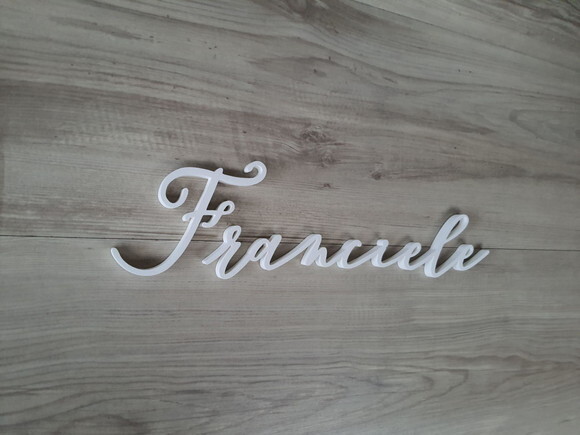 Nome de Parede Personalizado em mdf Linha Bc - Franciele