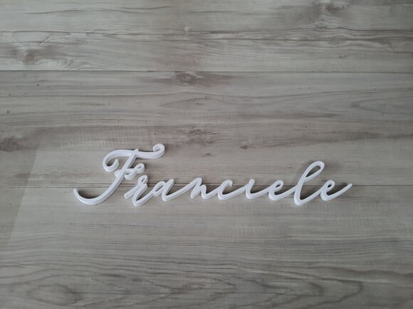 Nome de Parede Personalizado em mdf Linha Bc - Franciele