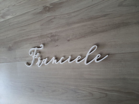 Nome de Parede Personalizado em mdf Linha Bc - Franciele