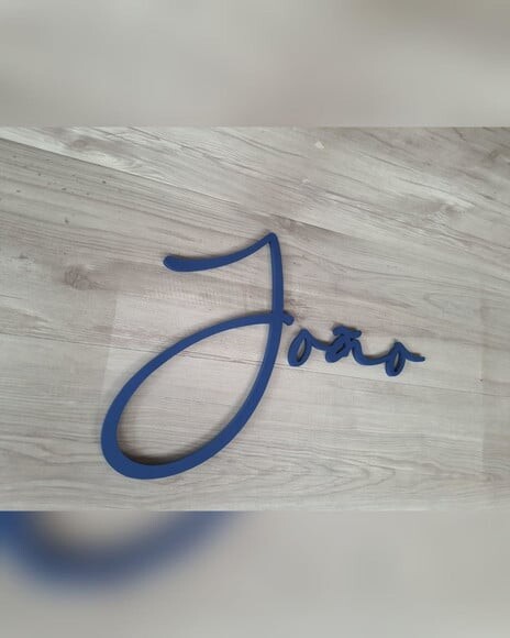 Nome de Parede Personalizado em mdf Linha Bc - João - 30 cm
