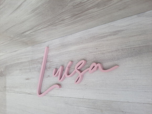 Nome de Parede Personalizado em mdf Linha Bc - Luísa