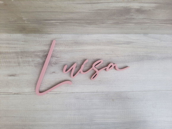 Nome de Parede Personalizado em mdf Linha Bc - Luísa