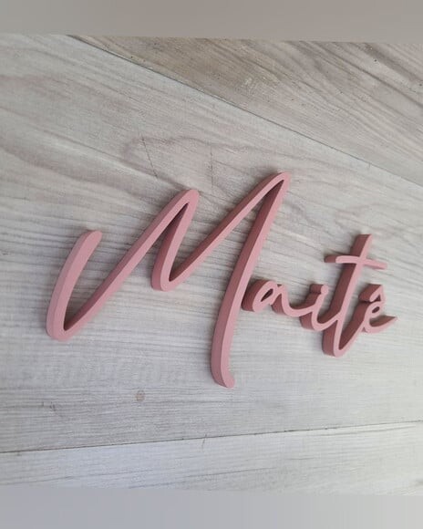 Nome de Parede Personalizado em mdf Linha Bc - Maitê