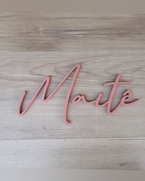Nome de Parede Personalizado em mdf Linha Bc - Maitê