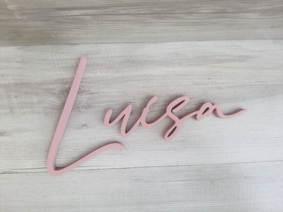 Nome de Parede Personalizado em mdf Linha Bc - Luísa