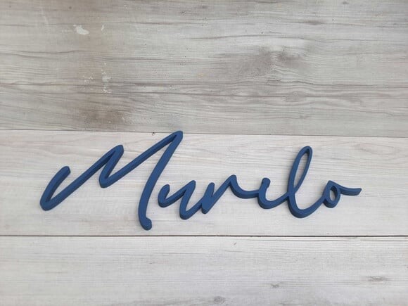 Nome de Parede Personalizado em mdf Linha Bc - Murilo