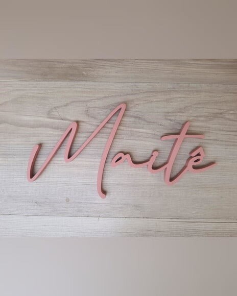 Nome de Parede Personalizado em mdf Linha Bc - Maitê