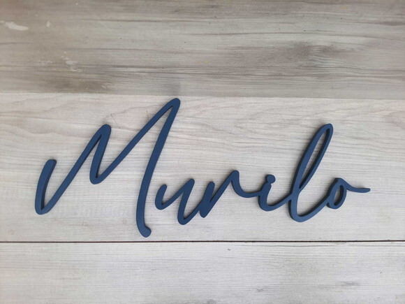 Nome de Parede Personalizado em mdf Linha Bc - Murilo