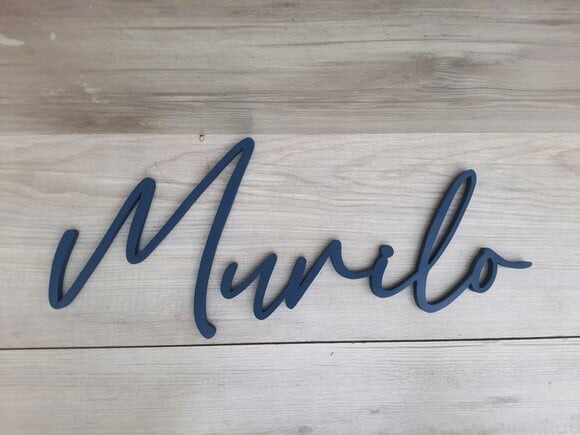 Nome de Parede Personalizado em mdf Linha Bc - Murilo
