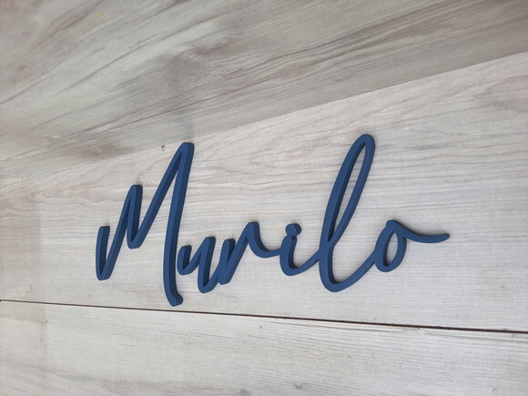 Nome de Parede Personalizado em mdf Linha Bc - Murilo