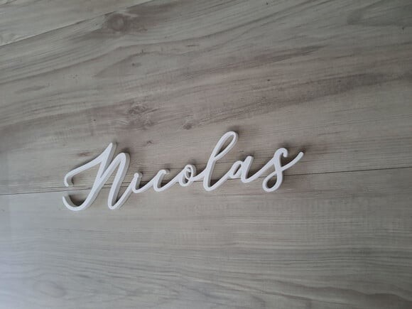 Nome de Parede Personalizado em mdf Linha ml - Nicolas